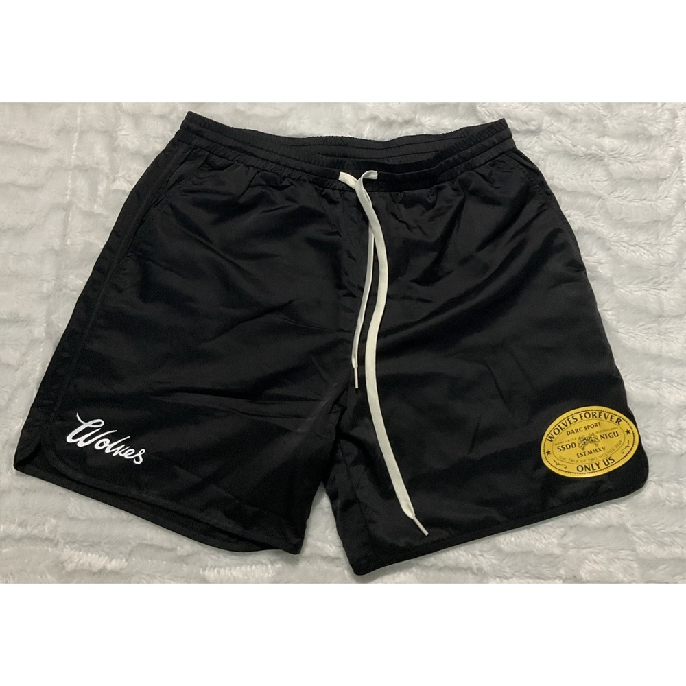 Darc Sport Wolves Forever Only Us Stage Shorts Mens Black Medium Gym 561/1000